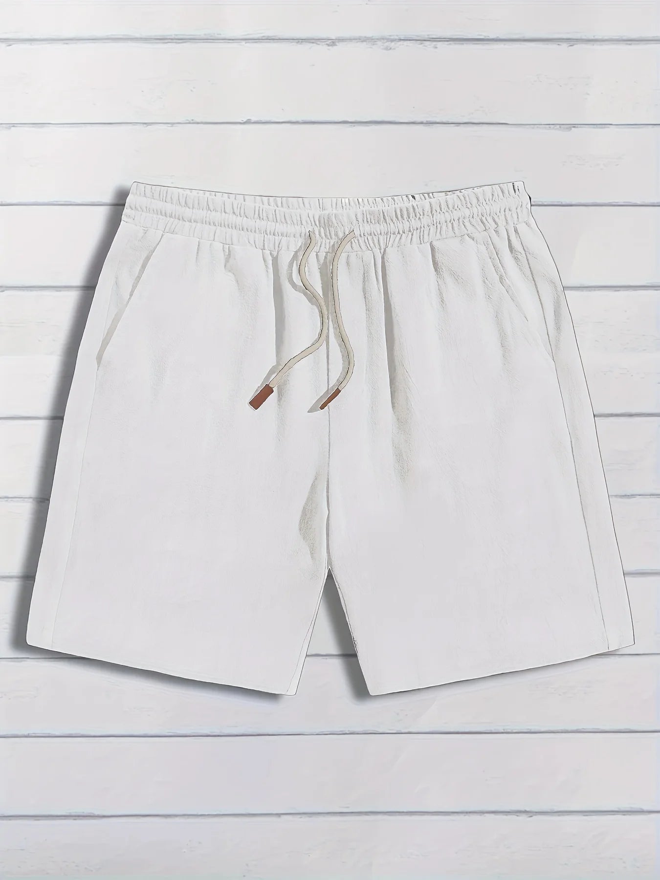 Essentielle Shorts aus Baumwoll-Leinen.