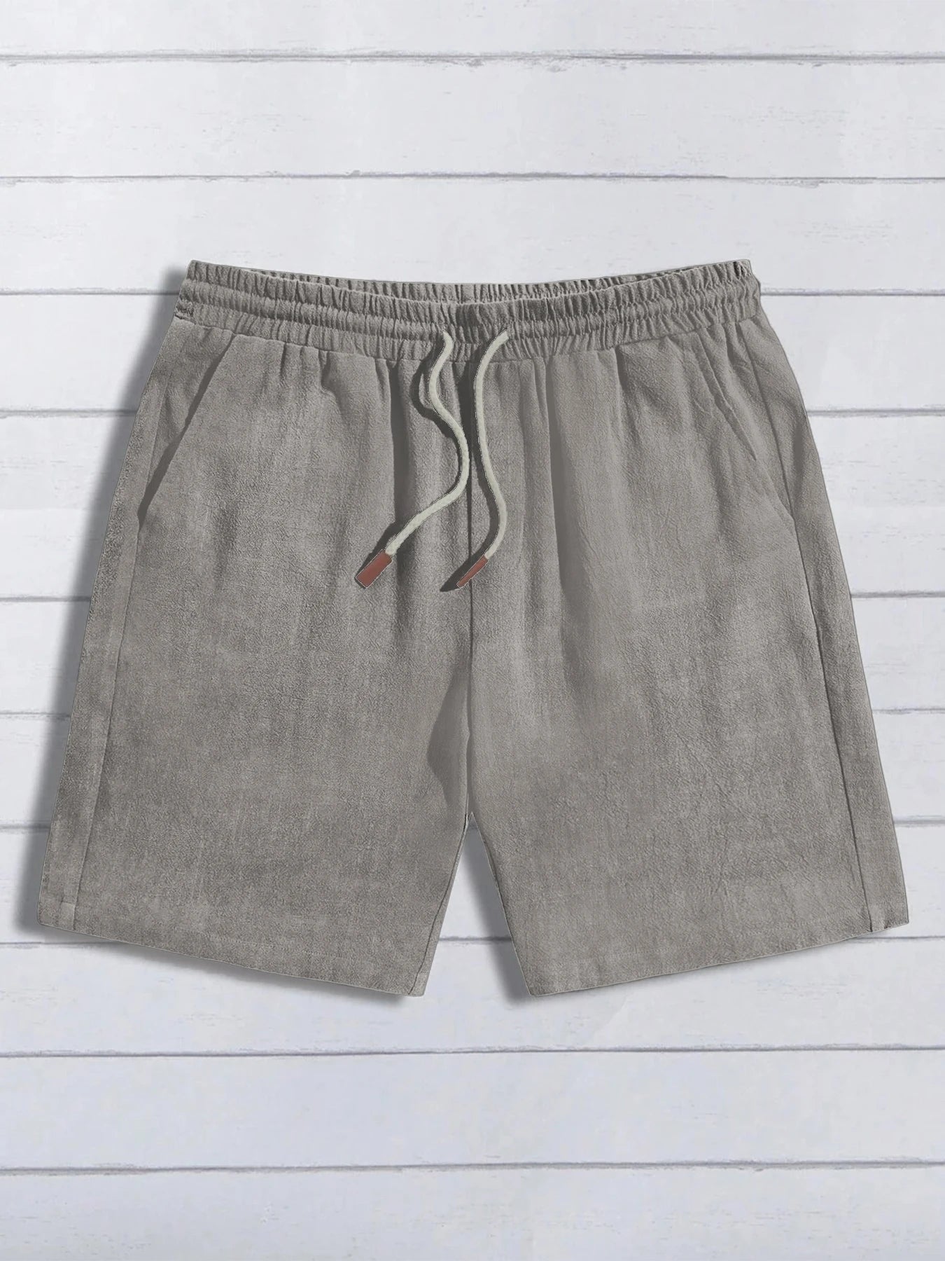 Essentielle Shorts aus Baumwoll-Leinen.