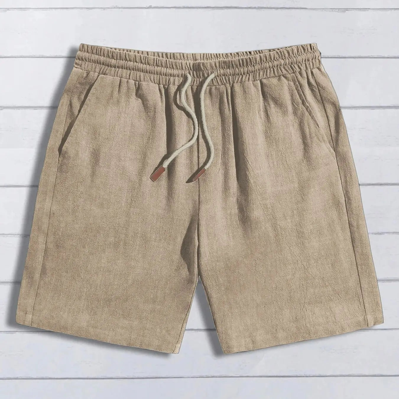 Essentielle Shorts aus Baumwoll-Leinen.