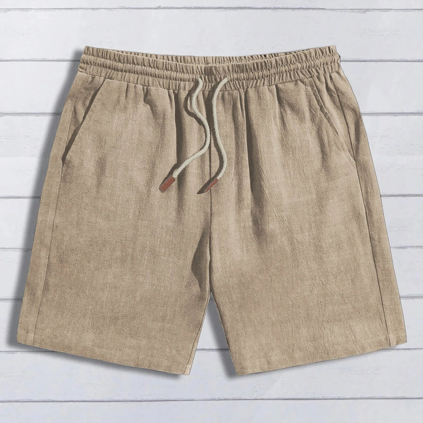 Essentielle Shorts aus Baumwoll-Leinen.